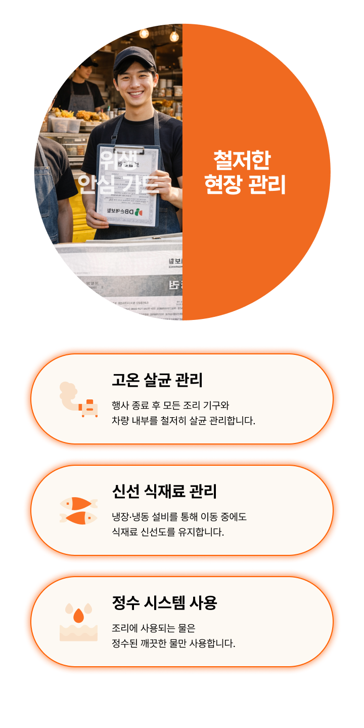 철저한 현장 관리